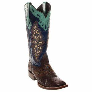 Lucchese Amberlyn Full Quill Ostrich Boots